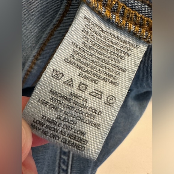 FREE PEOPLE Penny Pull On Jeans Flare Leg Bell Bottoms Blue Wash Mid Rise Boho - Picture 8 of 10